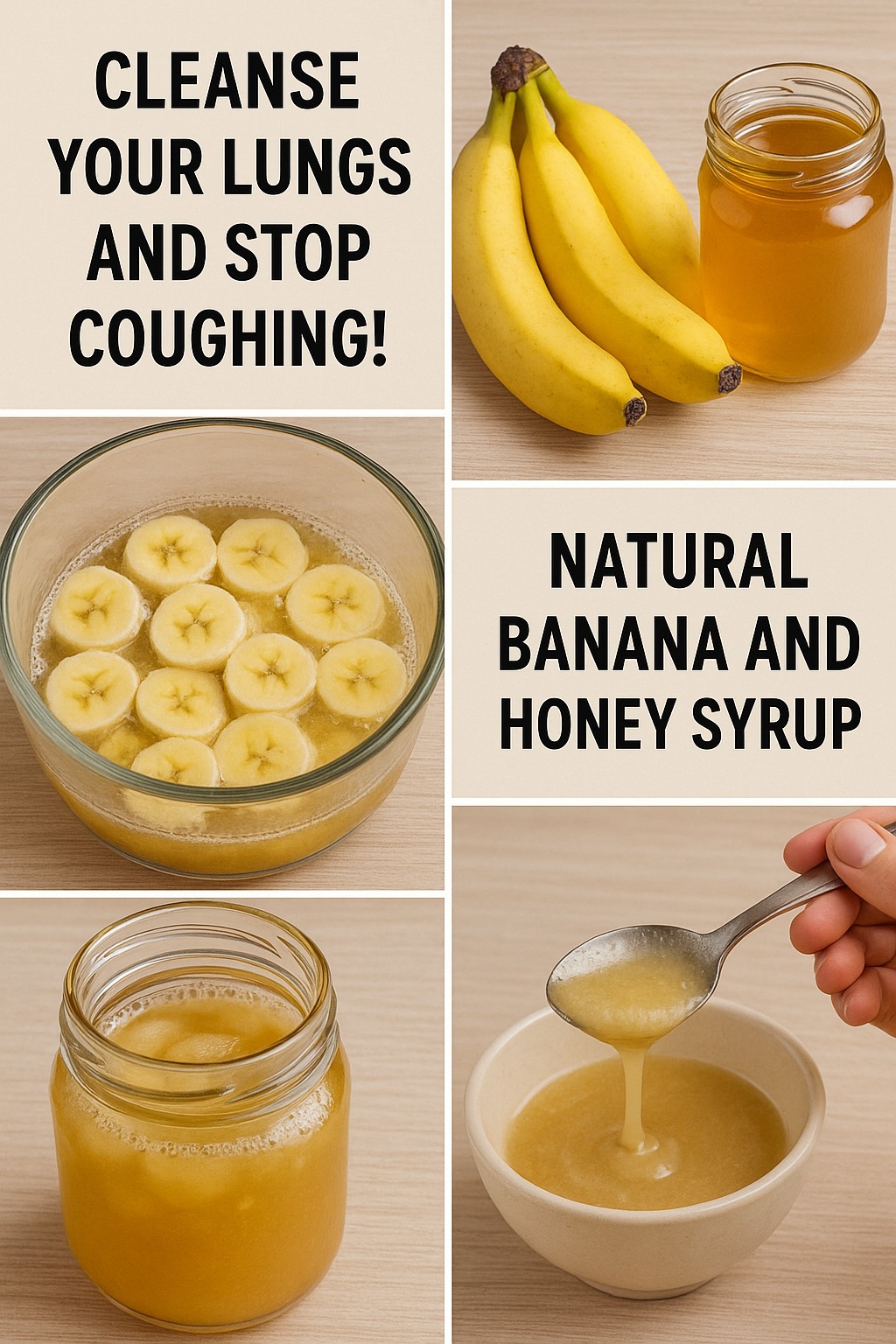 Soothe Your Cough and Cleanse Your Lungs with Banana and Honey Syrup 1