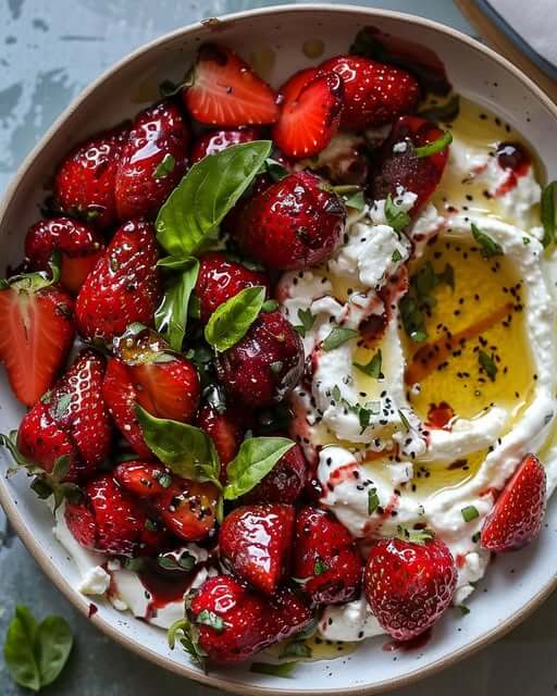 Whipped Feta with Roasted Strawberries 1