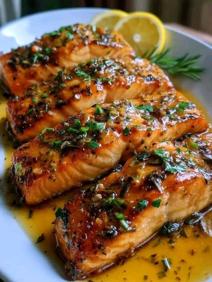 Lemon Garlic Butter Salmon Fillets 1