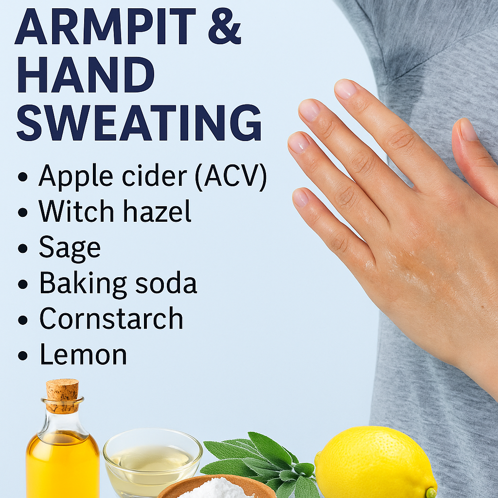 Natural Way To Fix body Armpits and Hands Sweating 1