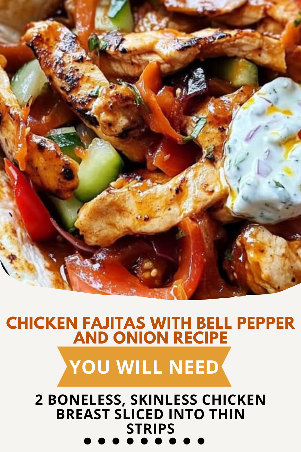 Chicken Fajitas with Bell Peppers and Onions 1