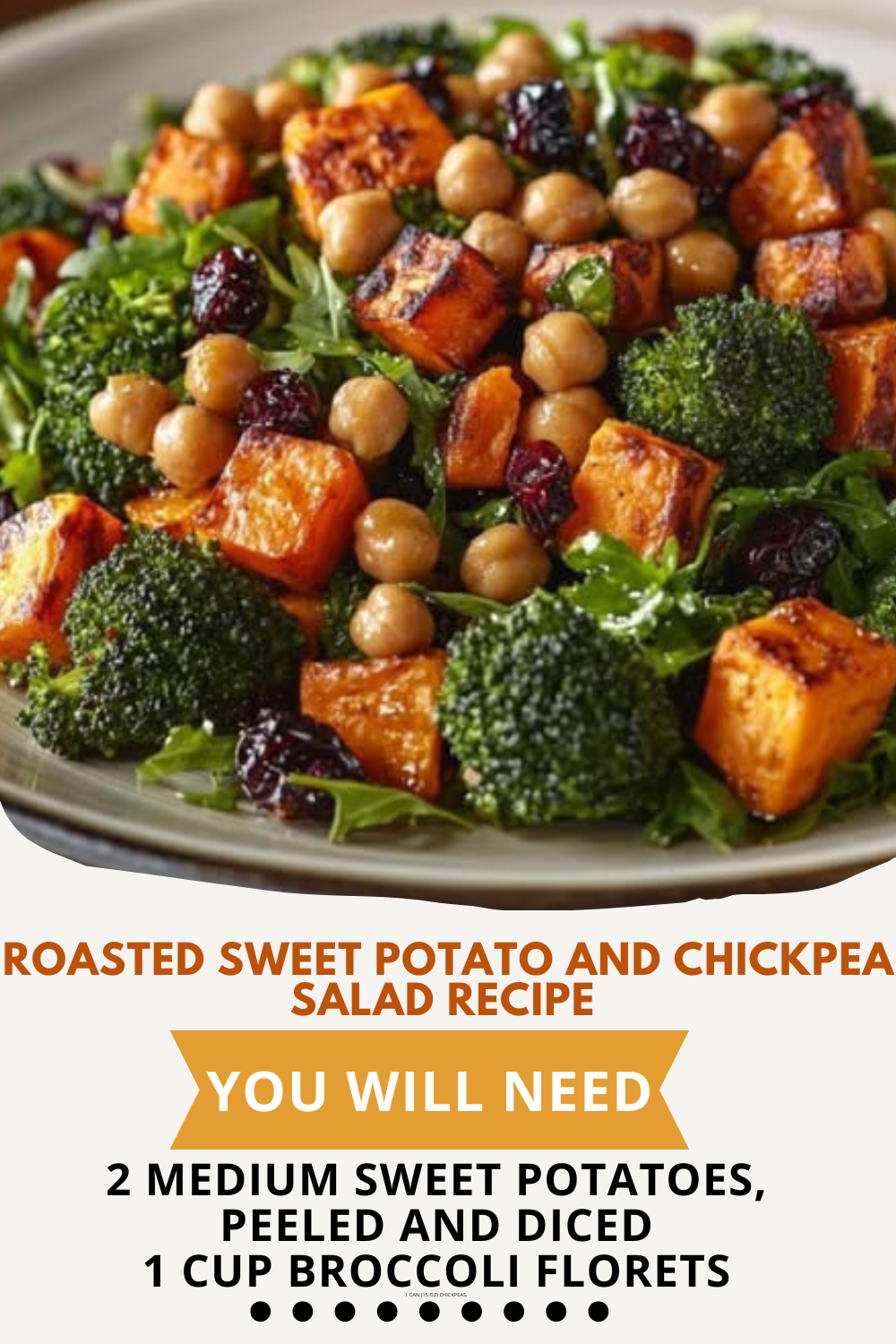Roasted sweet potato and chickpea salad recipe  1