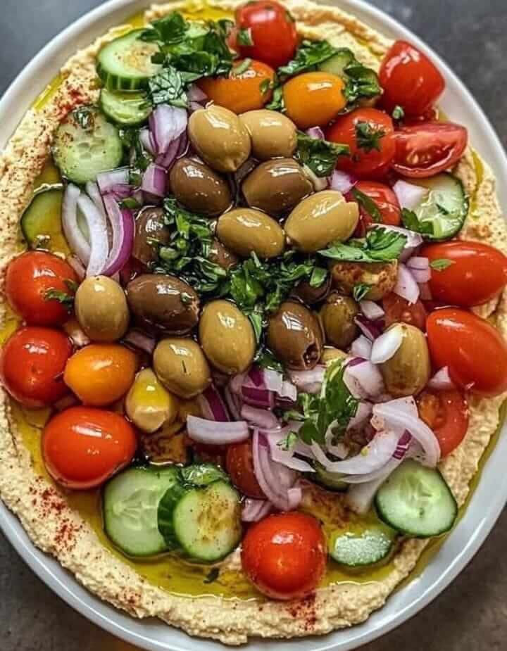 Mediterranean Hummus Platter 1