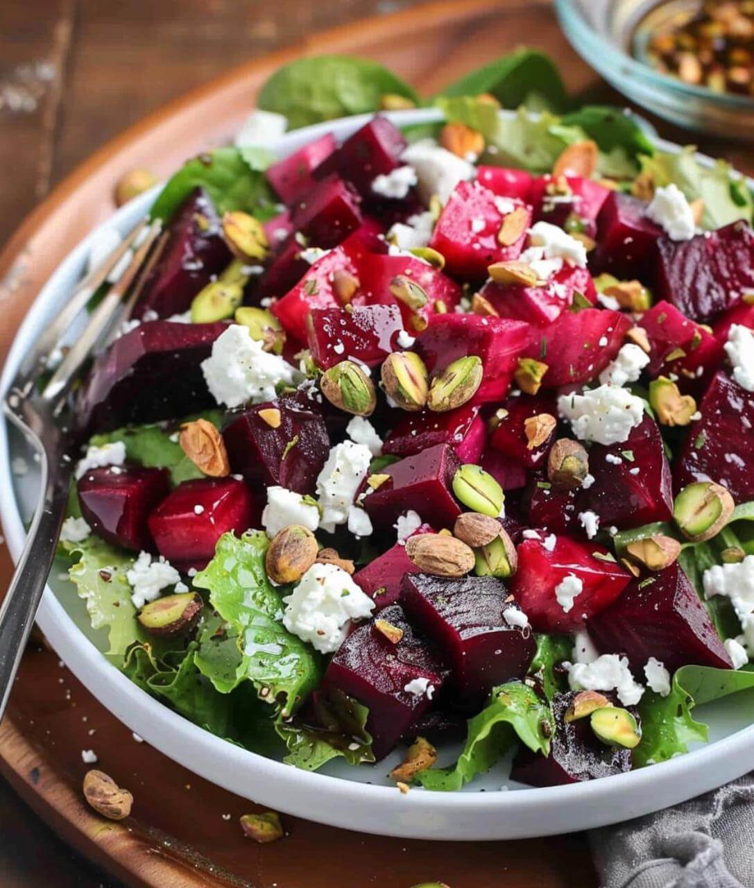 Roasted Beet Salad with Feta and Pistachios 1