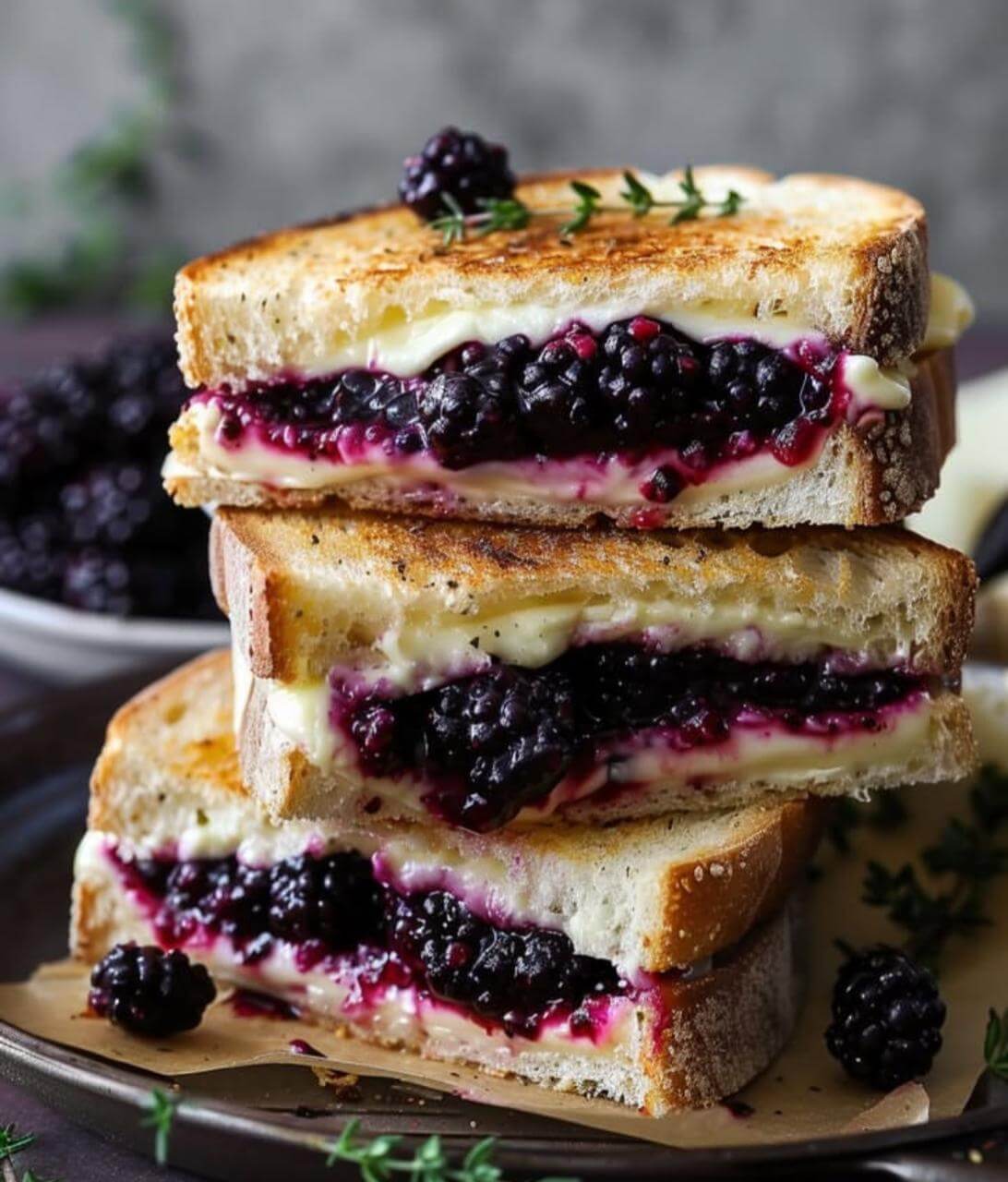 Balsamic Blackberry Bliss Grilled Cheese 1
