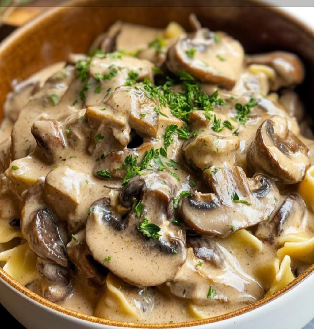 Mediterranean Mushroom Stroganoff 1