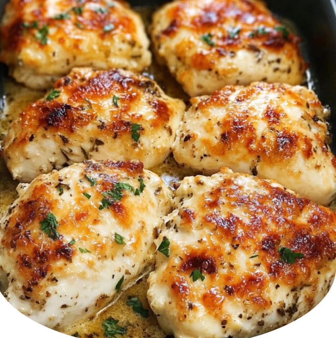 Mediterranean Garlic Herb Baked Chicken Thighs 1
