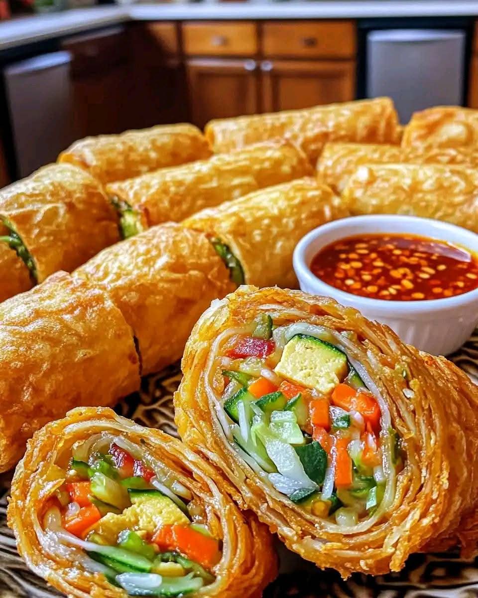 Mediterranean Crunchy Thai Tofu & Vermicelli Rolls 1