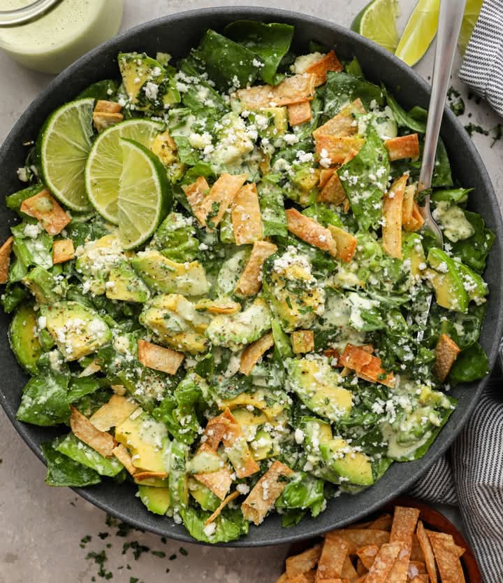 Mediterranean Caesar Salad with Cilantro-Lemon Dressing 1