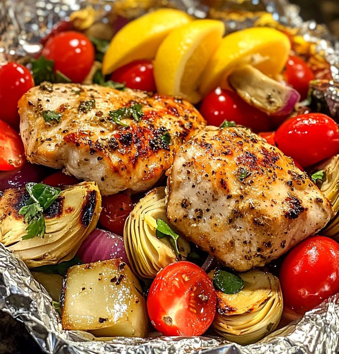 Ranch Chicken and Vegetable Foil Packets 1