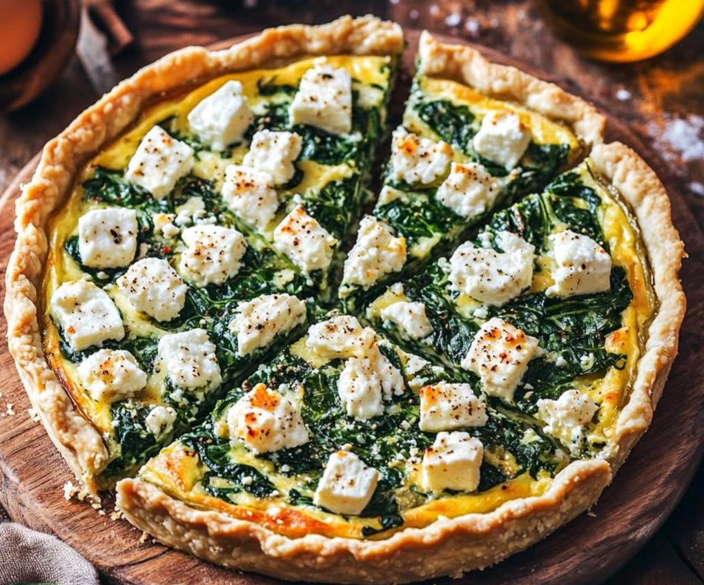 Crustless Feta and Spinach Breakfast Quiche 1
