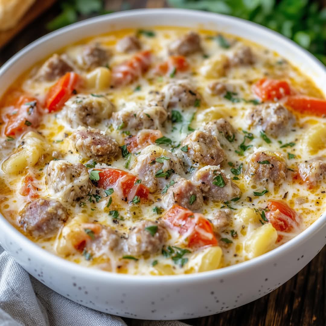 Creamy Italian Sausage and Gnocchi Soup 1