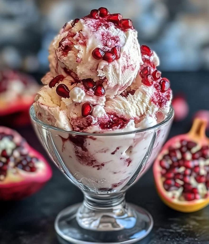 Pomegranate Ice Cream 1