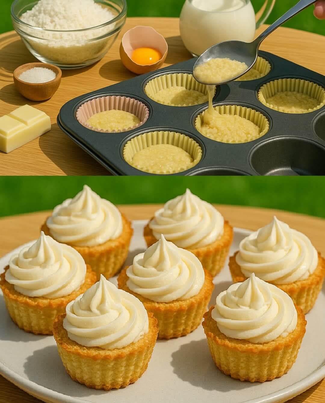 Custard Coconut Tartlets (No Flour) – Air Fryer Recipe 1