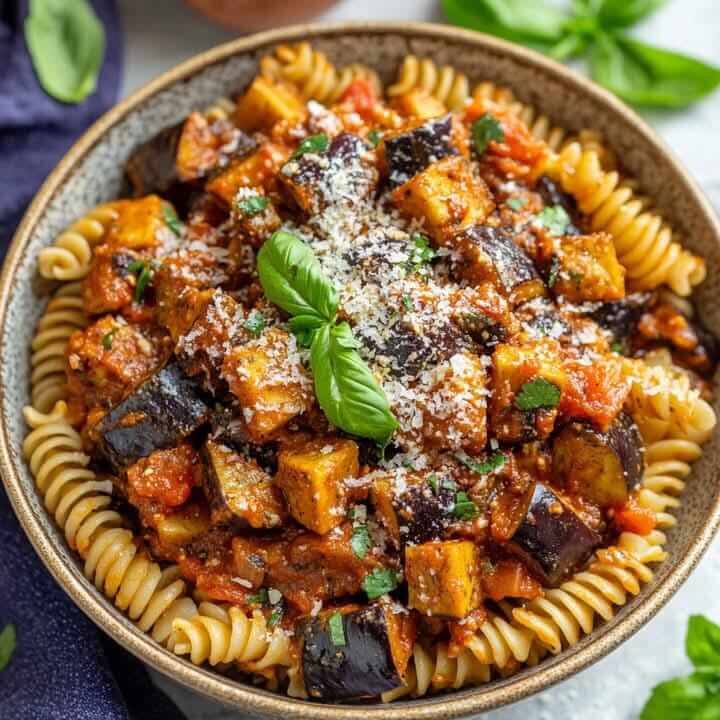 Pasta with Eggplant and Tomato Sauce 1