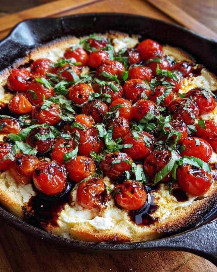 Mediterranean Baked Goat Cheese Bruschetta Dip 1