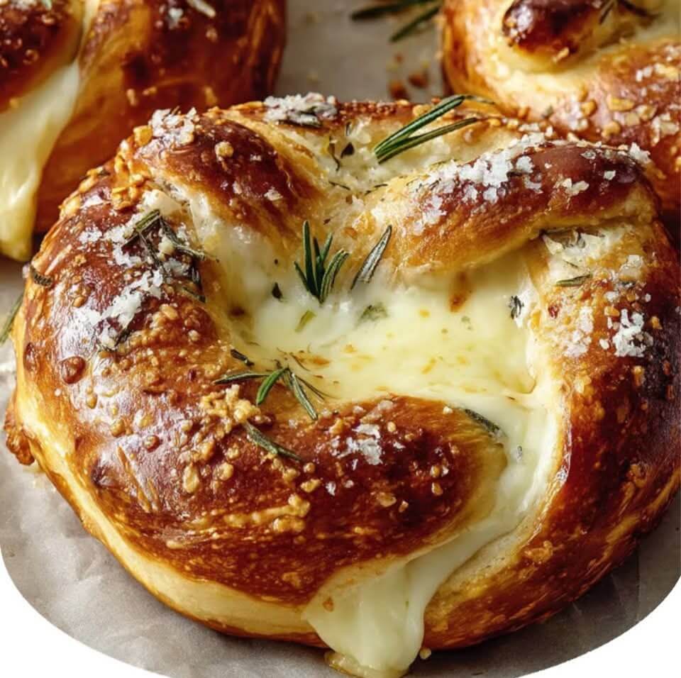 Mediterranean Mozzarella-Stuffed Soft Pretzels 1