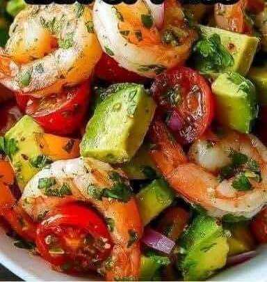 Mediterranean Lime Shrimp & Avocado Salad 1