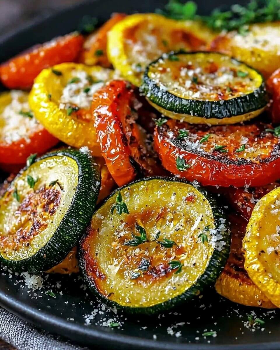 Mediterranean Crispy Roasted Zucchini, Squash & Tomatoes 1
