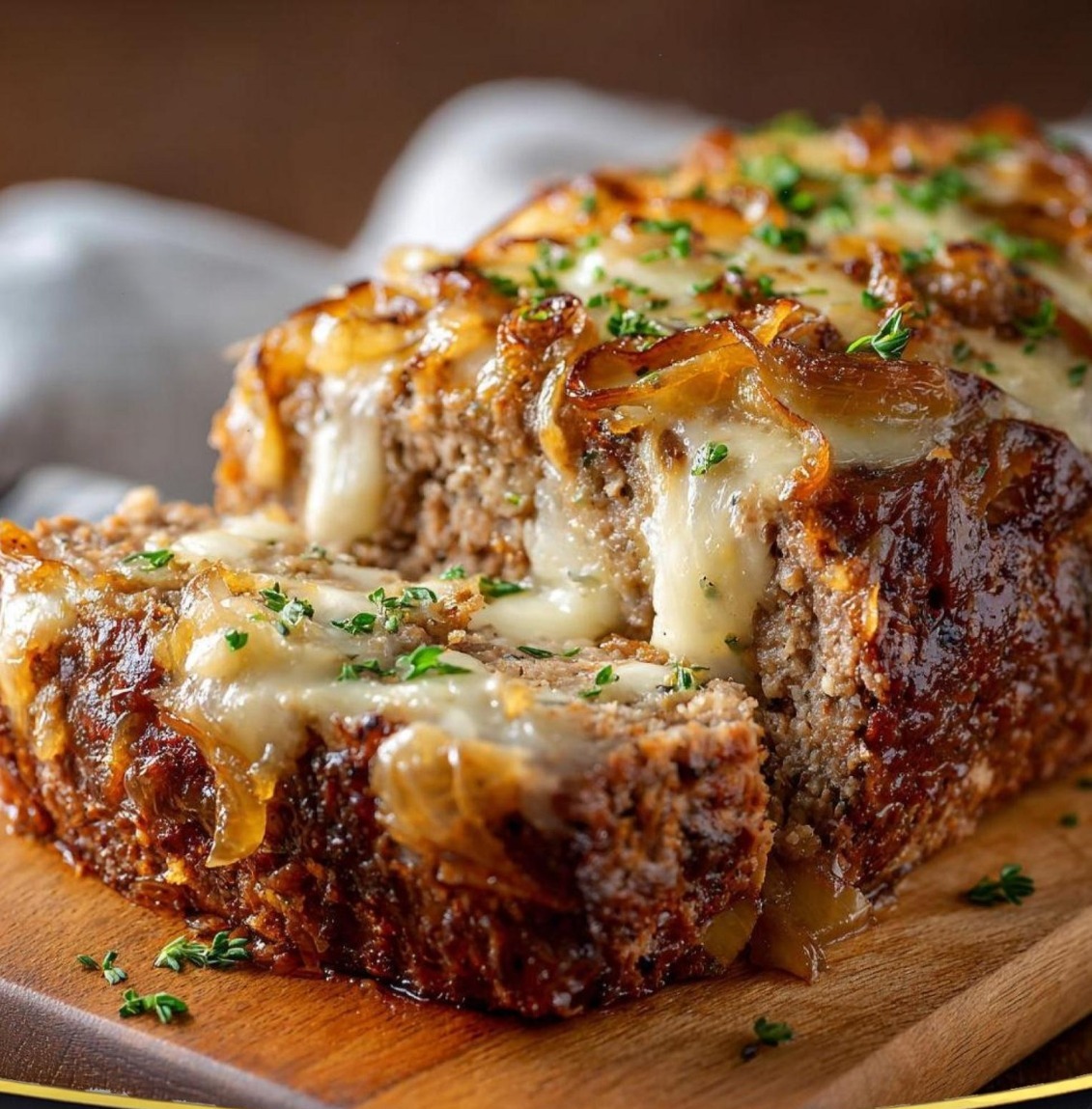 French Onion Beef Loaf in the Air Fryer 1