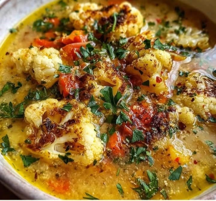 Mediterranean - Style Cauliflower Soup 1