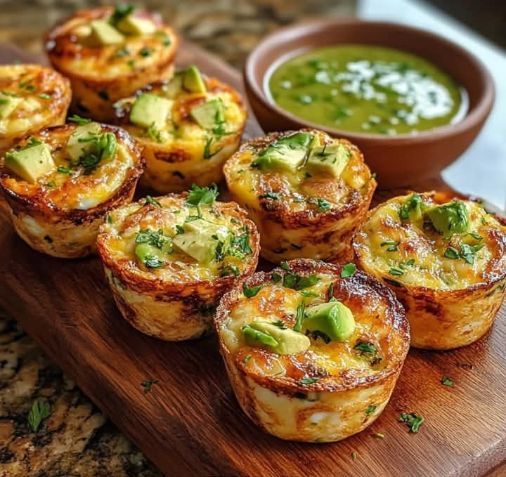 Mediterranean Honey Lime Chicken & Avocado Egg Muffins 1