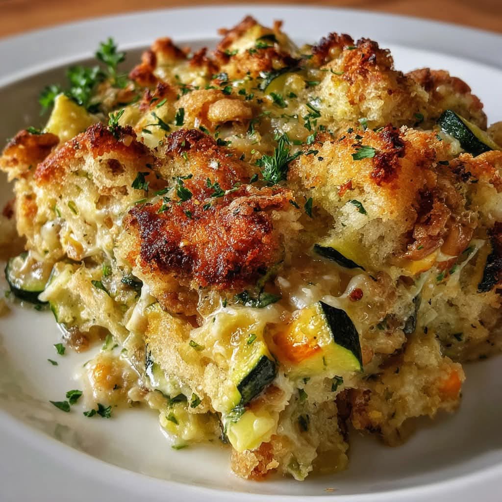 Mediterranean Zucchini Casserole with Stuffing Mix 1