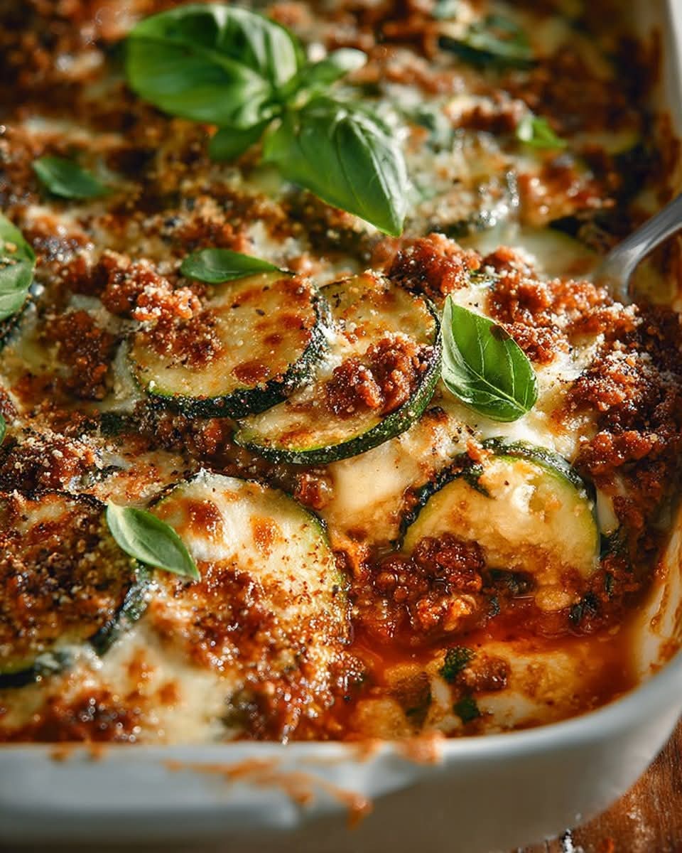 Mediterranean Ground Beef Zucchini Casserole 1