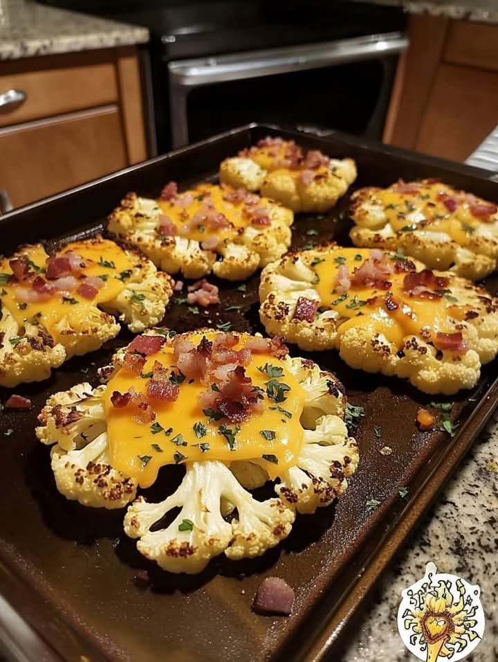 Mediterranean Cauliflower Steaks with Feta, Herbs & Yogurt 1