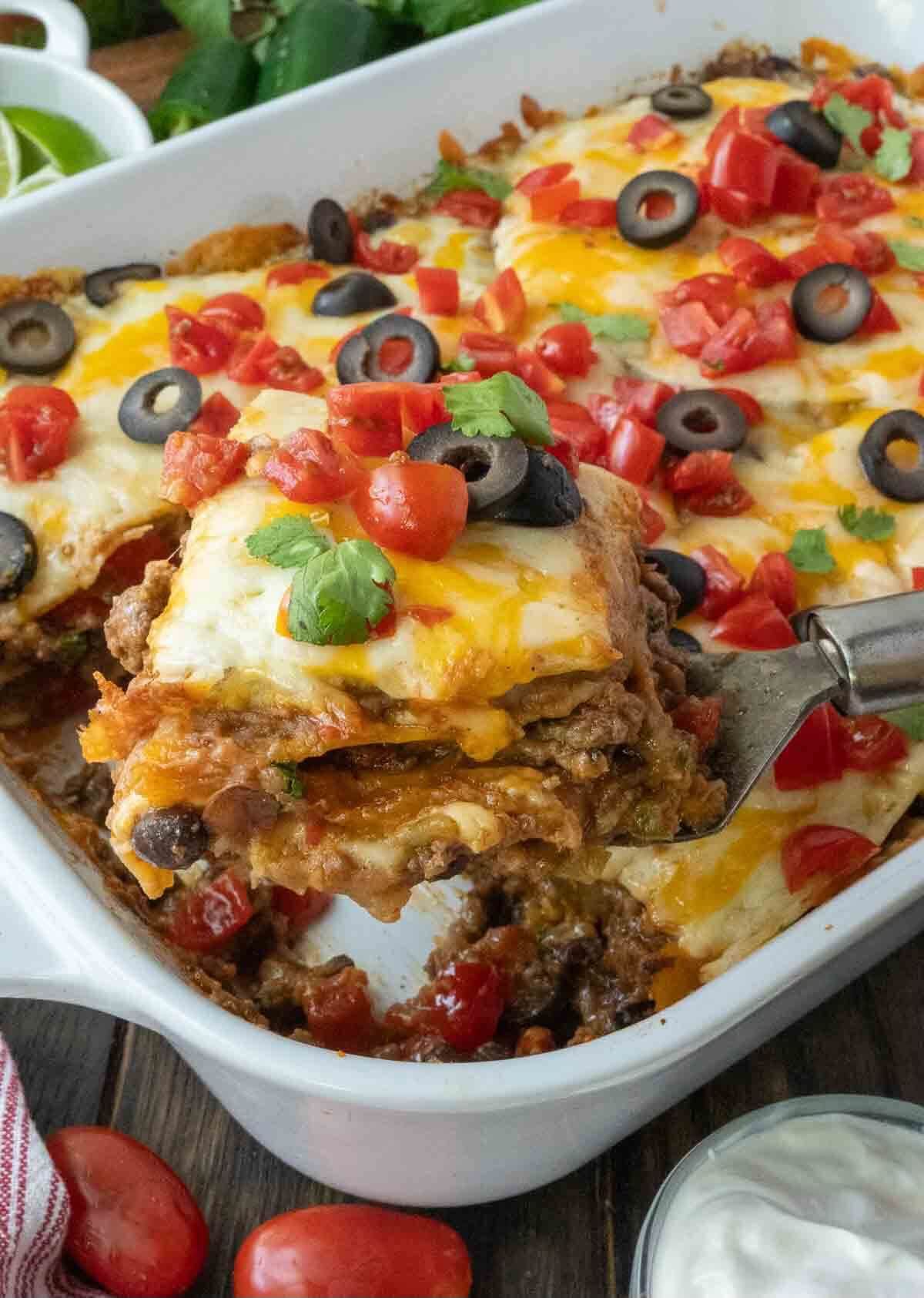 Mediterranean Taco Lasagna 1