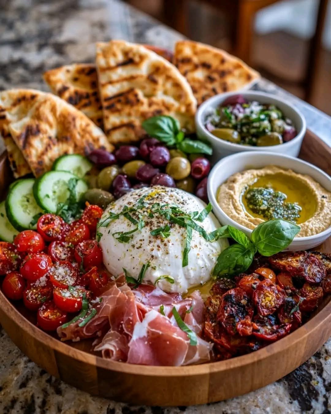 Mediterranean Burrata Board 1