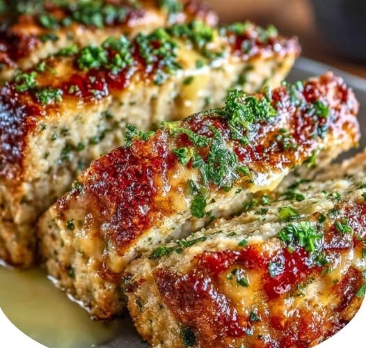 Melt-in-Your-Mouth Garlic Parmesan Chicken Meatloaf 1