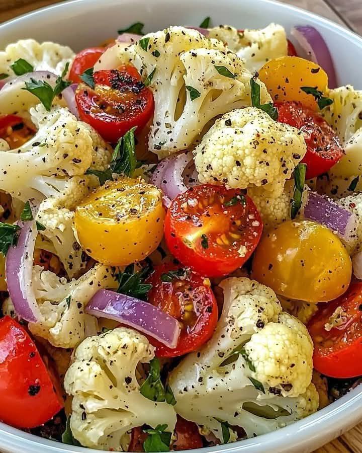 Mediterranean Cauliflower & Cherry Tomato Salad 1