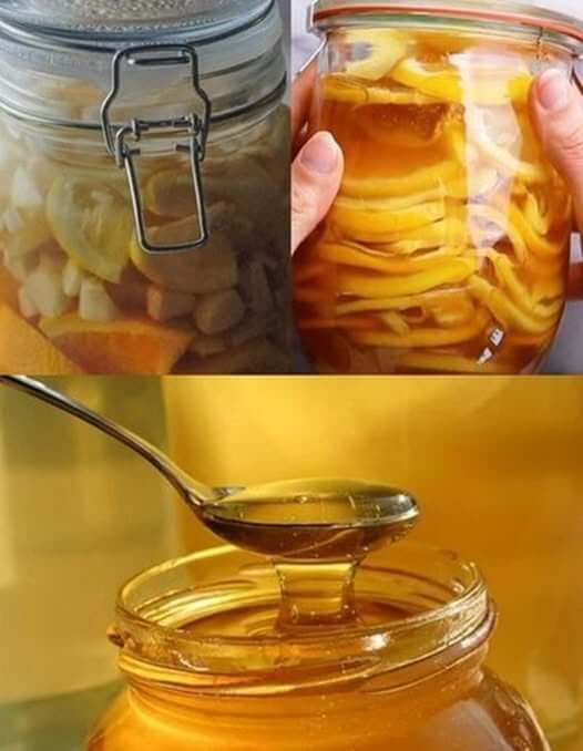 Honey, Lemon Juice, Onion, Garlic, and Grated Ginger 1