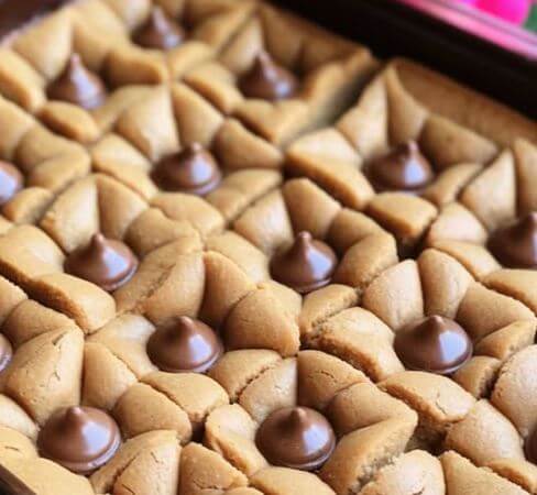 Peanut Butter Blossom Bars 1