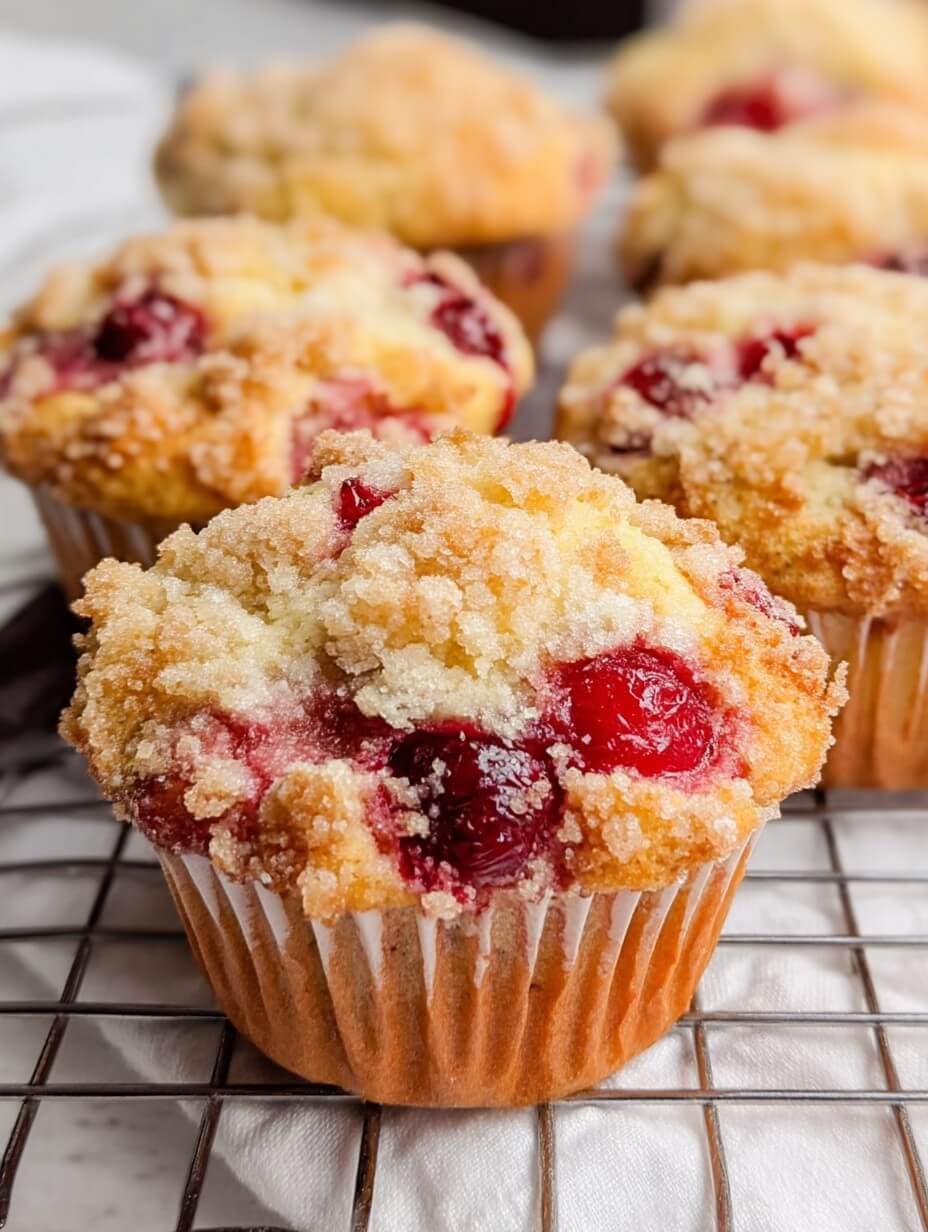Cherry Cobbler Muffins 1