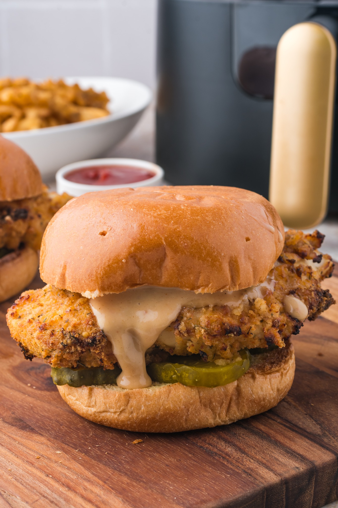Air Fryer Chick-fil-A Style Crispy Chicken Sandwich 1