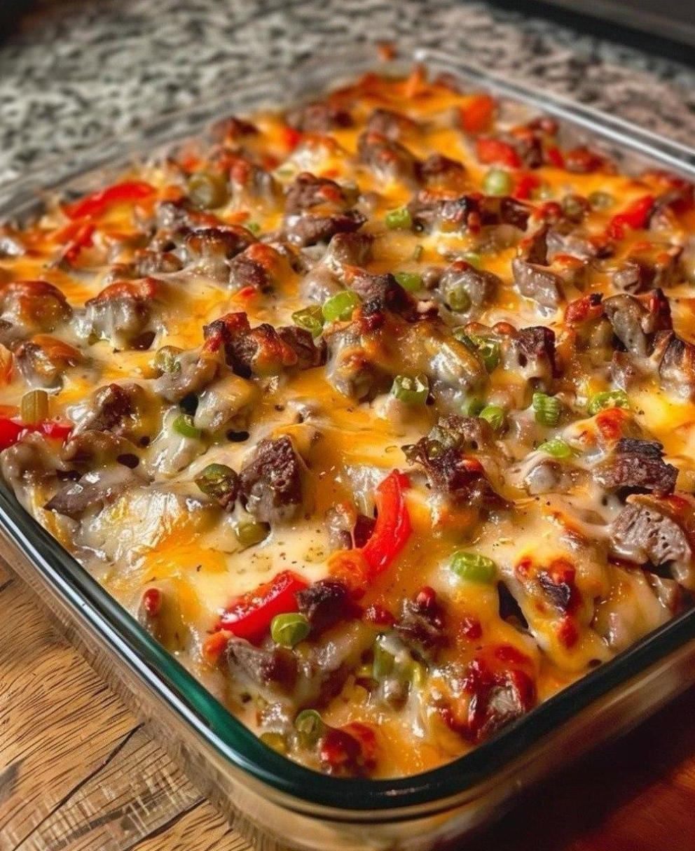Philly Cheesesteak Casserole 1