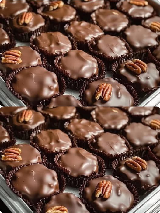 3-Ingredient Turtle Candy with Pecans & Caramel 1