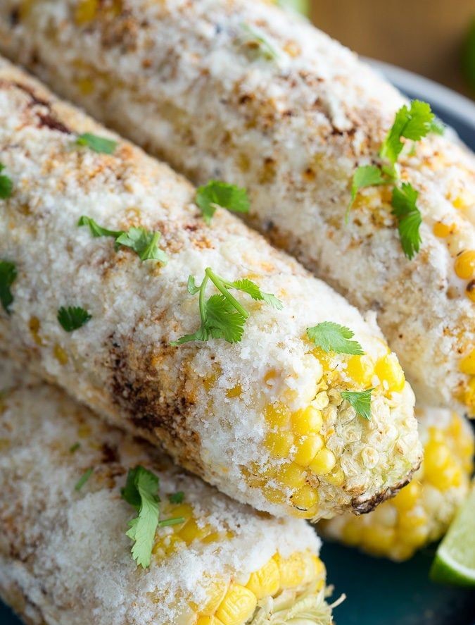 Air Fryer Elote (Mexican Grilled Street Corn) 1