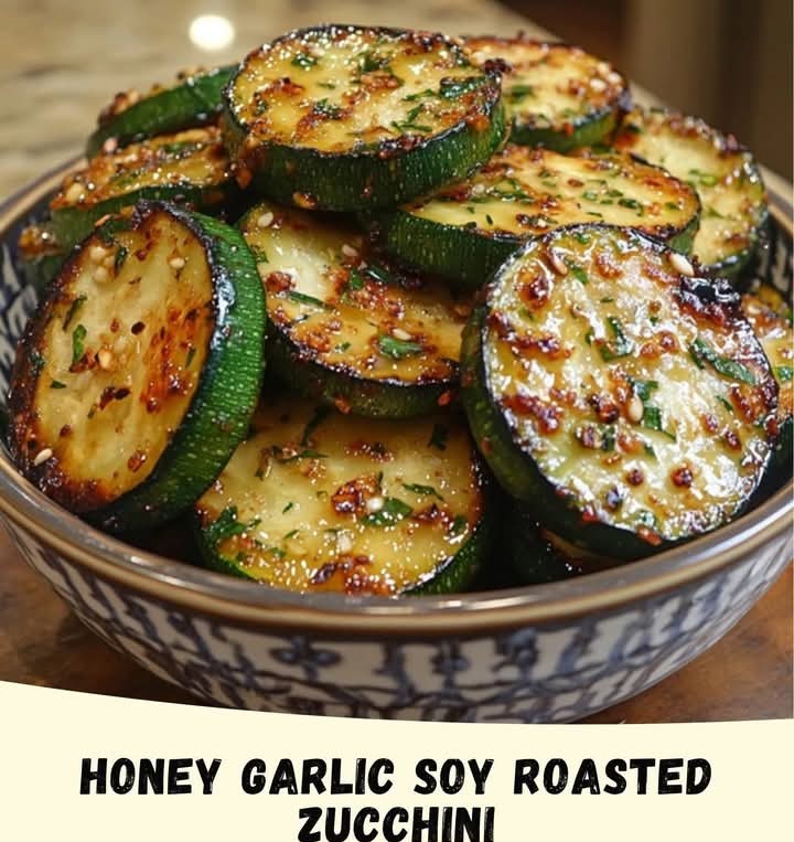 Mediterranean Honey Garlic Soy Roasted Zucchini 1