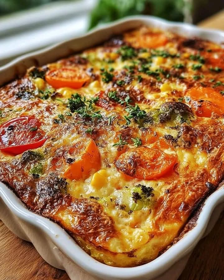 Mediterranean Cottage Cheese Veggie Bake 1