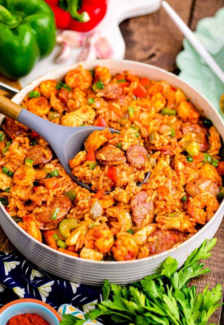 Mediterranean Jambalaya, a classic Southern dish 1