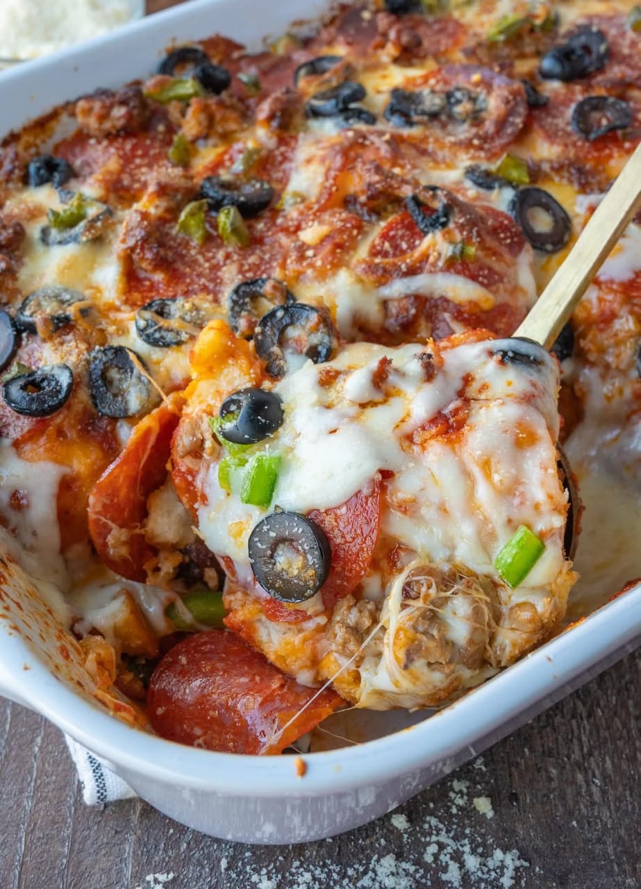 Mediterranean Bubble Up Pizza Bake 1
