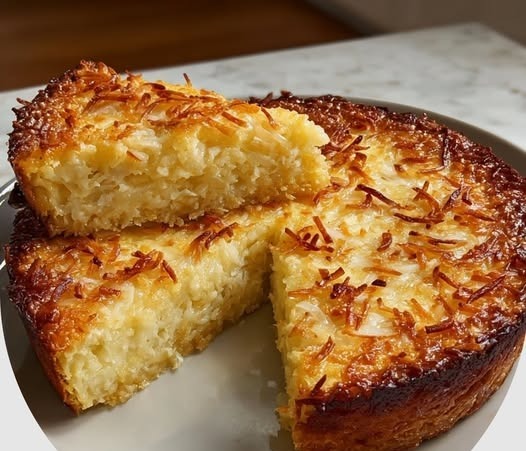 Air Fryer Crustless Coconut Pie 1