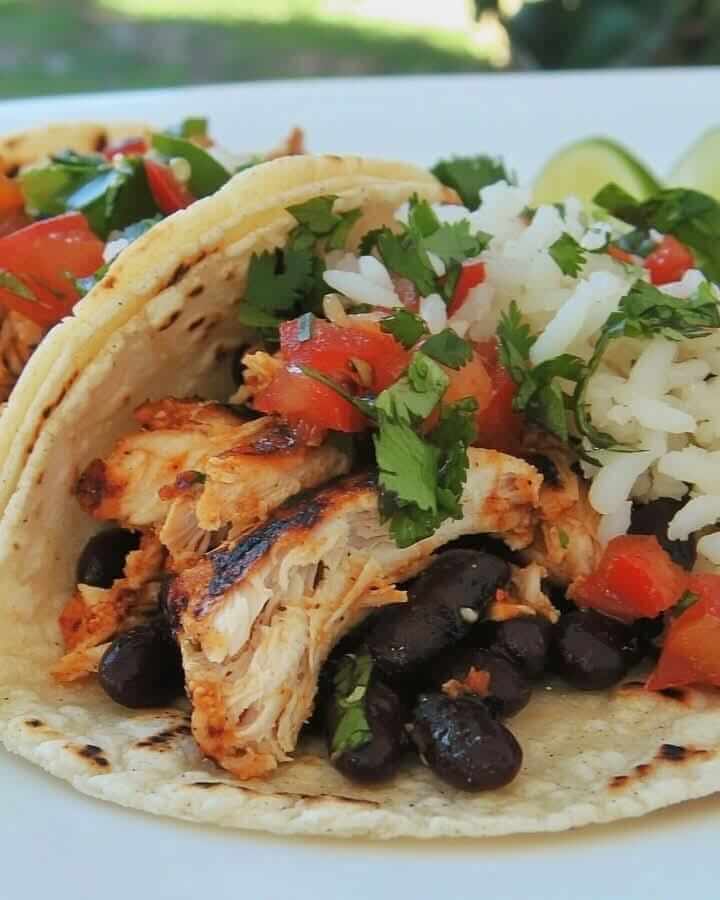 Mediterranean Baja Grilled Chicken Tacos 1