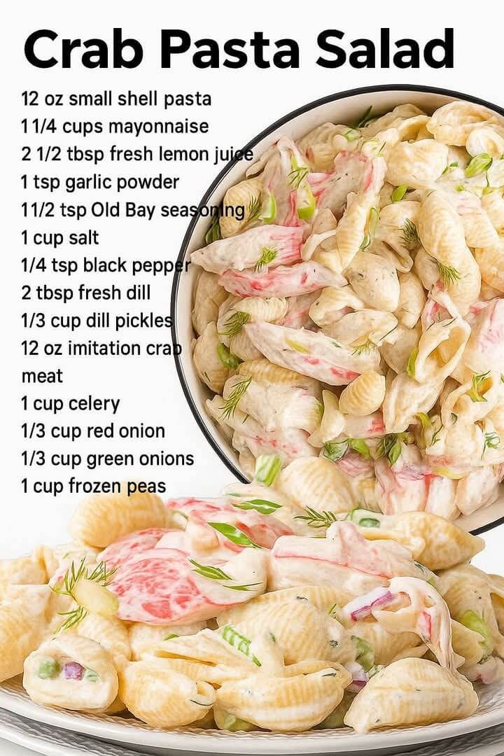 Mediterranean Crab Pasta Salad 1