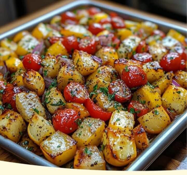 Mediterranean Garlic Roasted Vegetable Medley 1