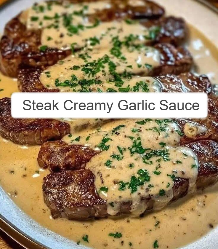 Juicy Mediterranean Steak with Creamy Garlic Sauce 1