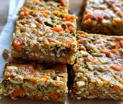 Mediterranean Veggie Breakfast Bars 1
